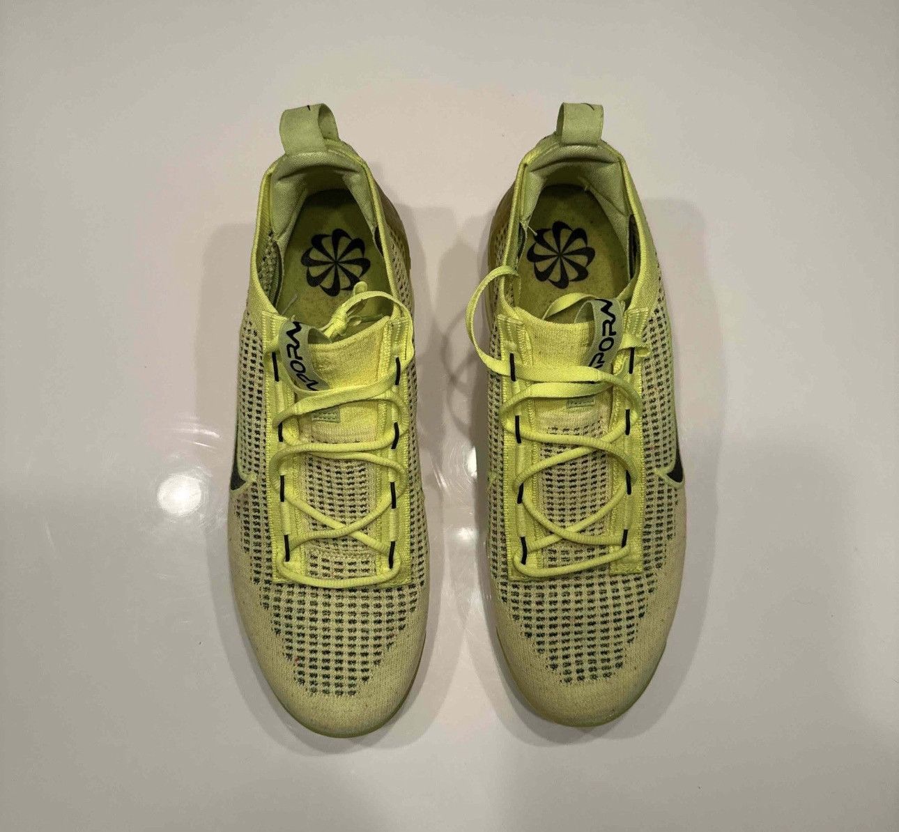Nike Nike Air VaporMax 2021 Flyknit Next Nature ‘Volt Black’ Size US 11 / EU 44 - 3 Thumbnail