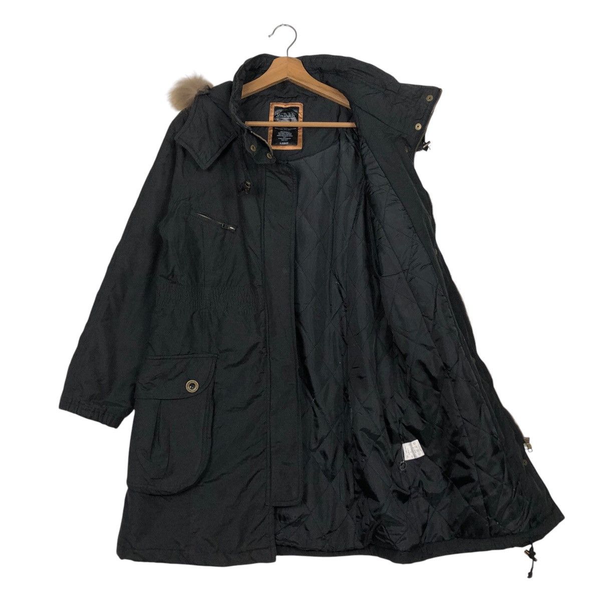Japanese Brand × Von Dutch 📌Vintage Parka Jacket Biker Punk Von Dutch Mink Fur Hoodie Size US L / EU 52-54 / 3 - 14 Thumbnail