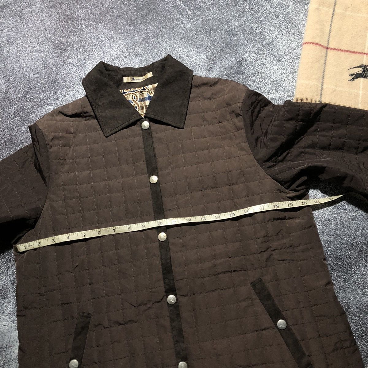 Aquascutum Aquascutum inner Iconic Pattern silk quilted jacket Size US M / EU 48-50 / 2 - 13 Thumbnail