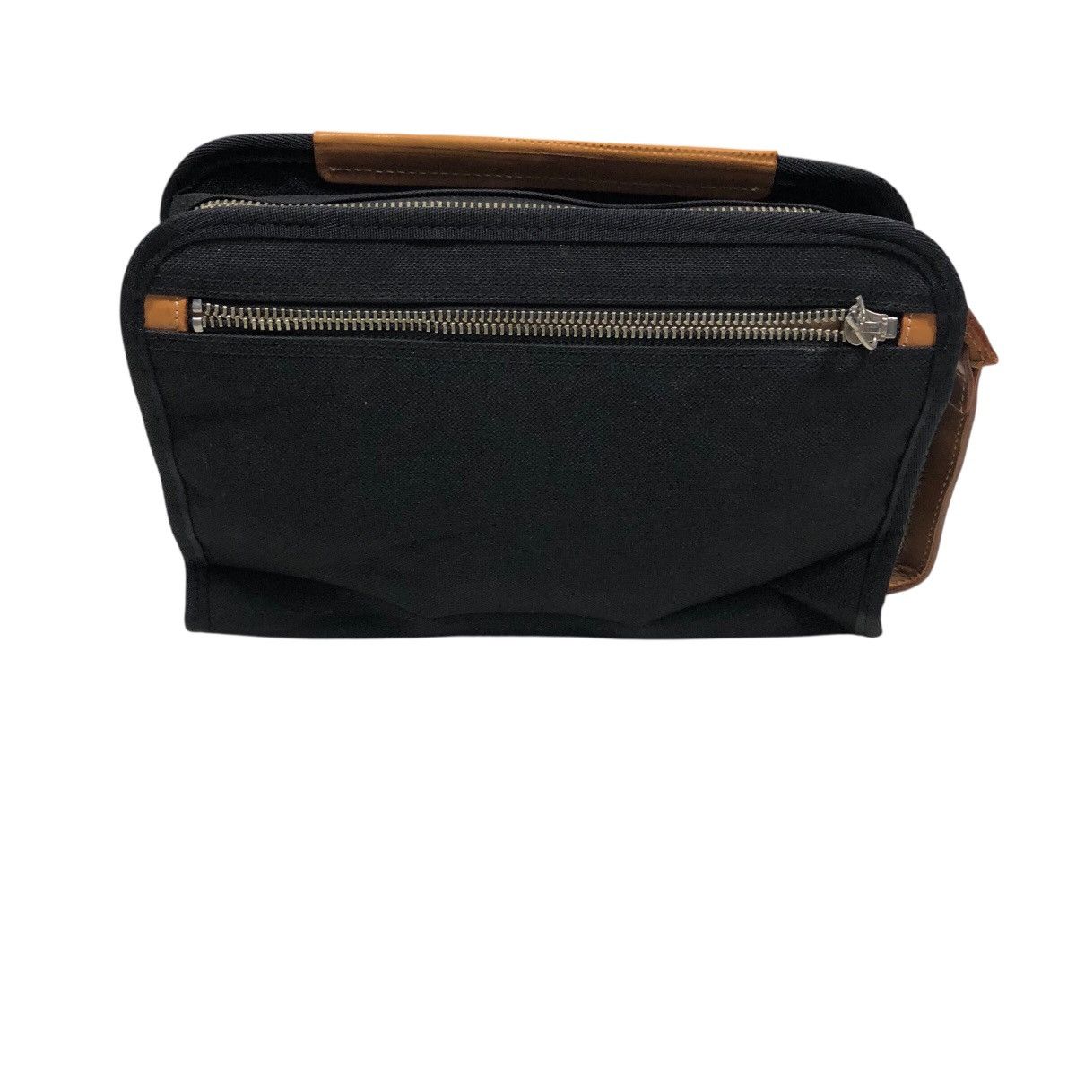 Jean Charles De Castelbajac 📌Rich Black Vintage Pouch Bag Leather Hand Castelbajac Size ONE SIZE - 5 Thumbnail