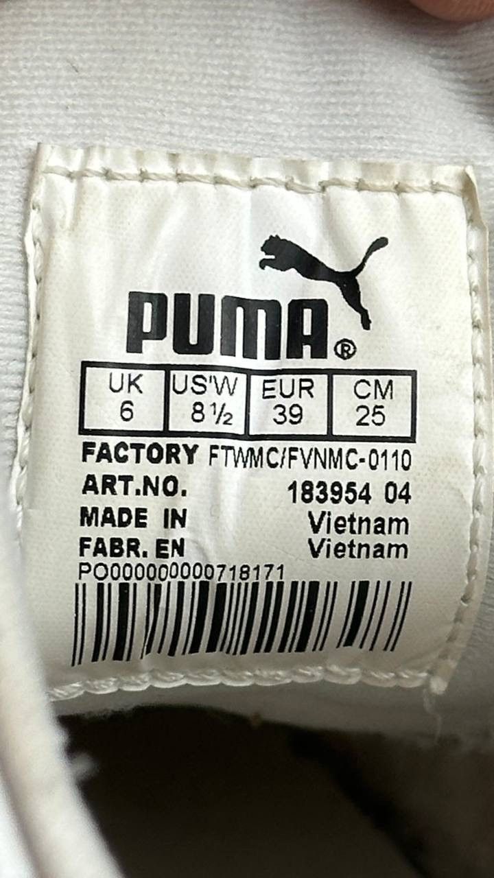 Puma Vintage Y2K White Racing Sneakers Size US 8.5 / EU 41-42 - 12 Thumbnail