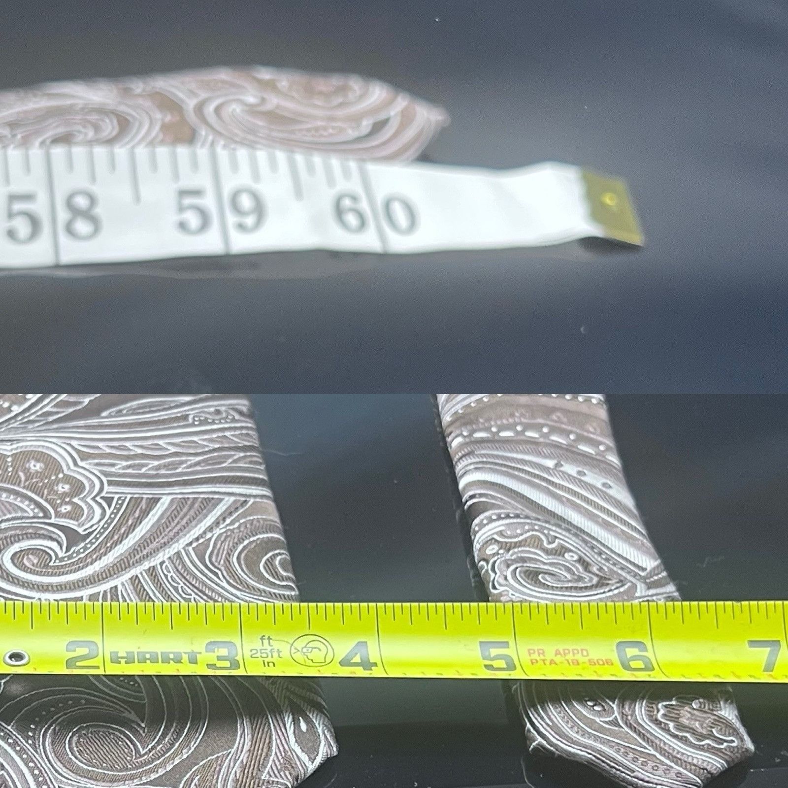 Donald Trump Donald J Trump Signature Collection Silk Men Tie Brown Paisl Size ONE SIZE - 3 Thumbnail