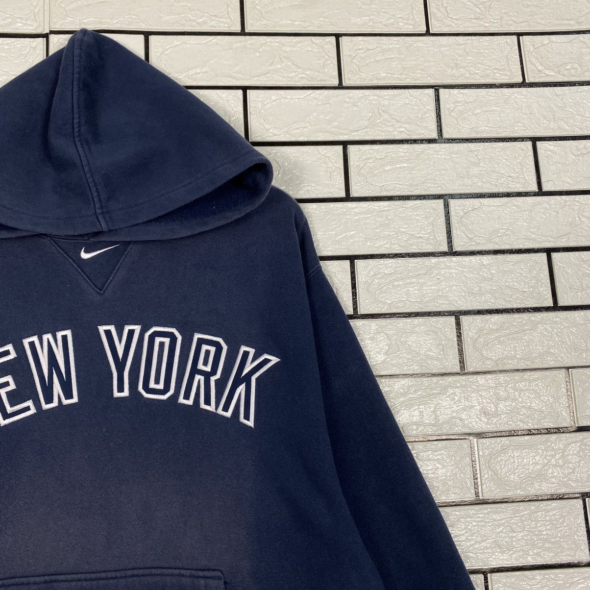 Nike 🔥SUN FADED DISTRESSED HOODIE NIKE MLB NEW YORK Size US M / EU 48-50 / 2 - 6 Thumbnail