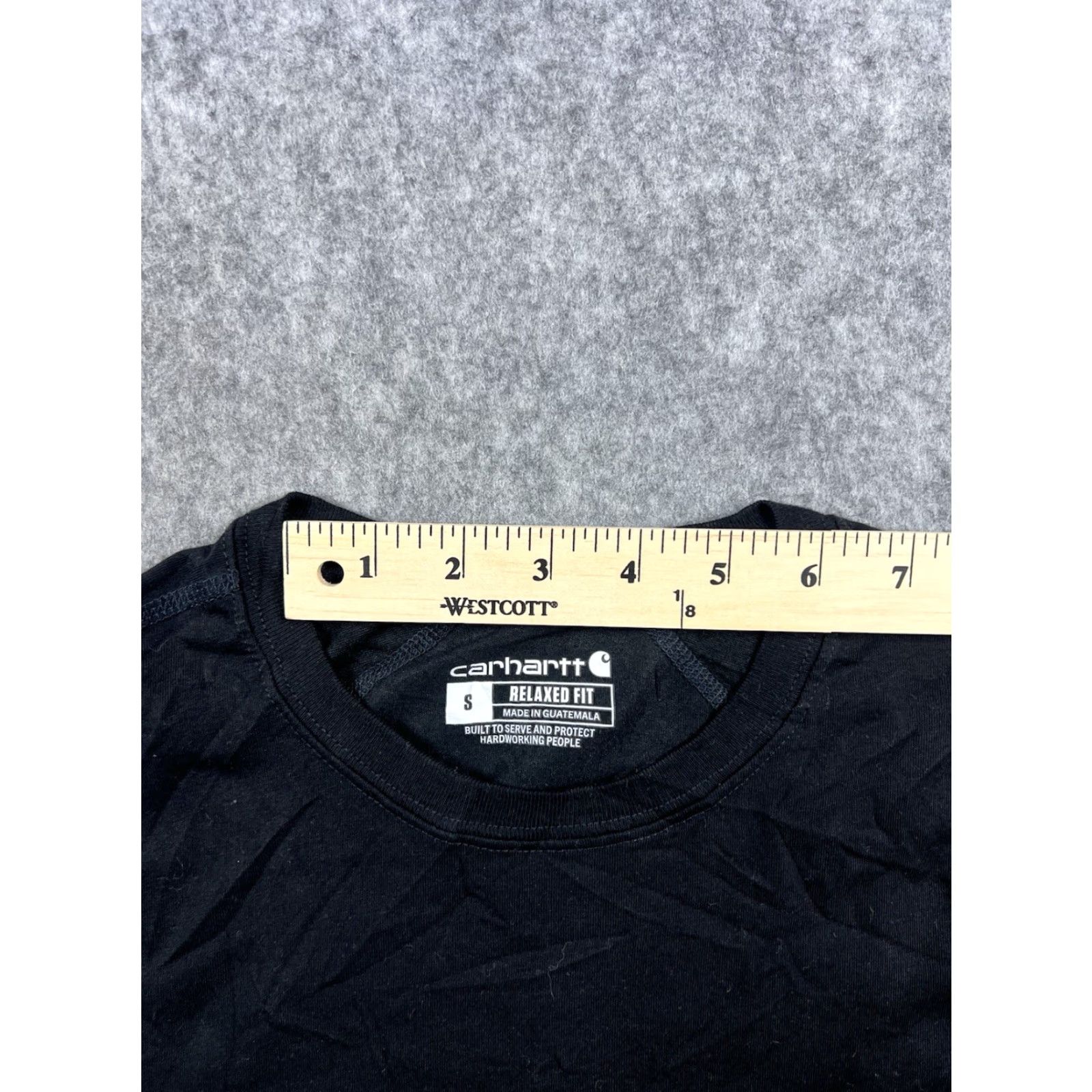 Carhartt Carhartt Mens Black Long Sleeve T-Shirt Pocket Performance Workwear Size S Size US S / EU 44-46 / 1 - 6 Thumbnail