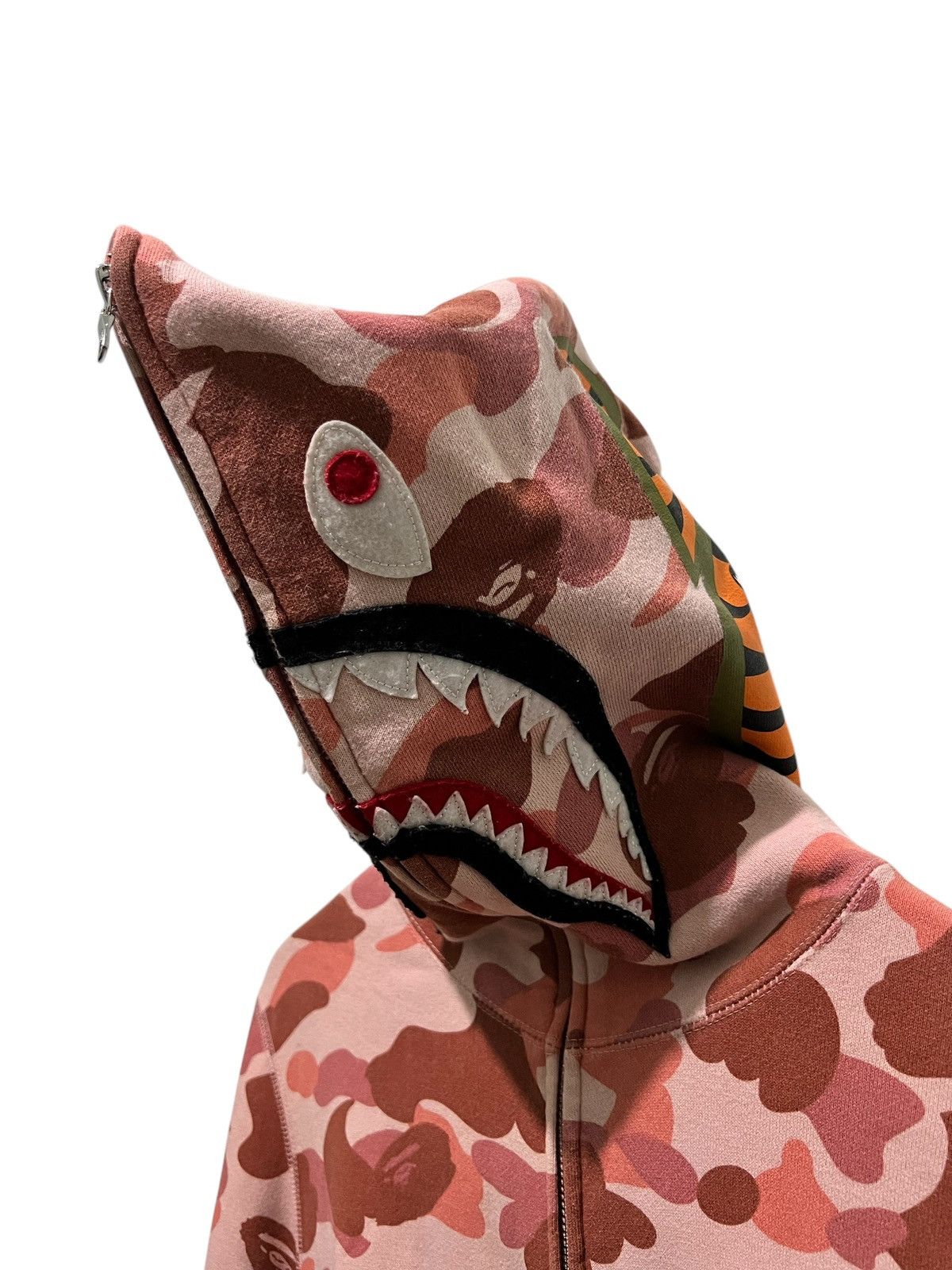 Bape BAPE WGM Camo Shark Full Zip Hoodie Size S / US 4 / IT 40 - 3 Thumbnail