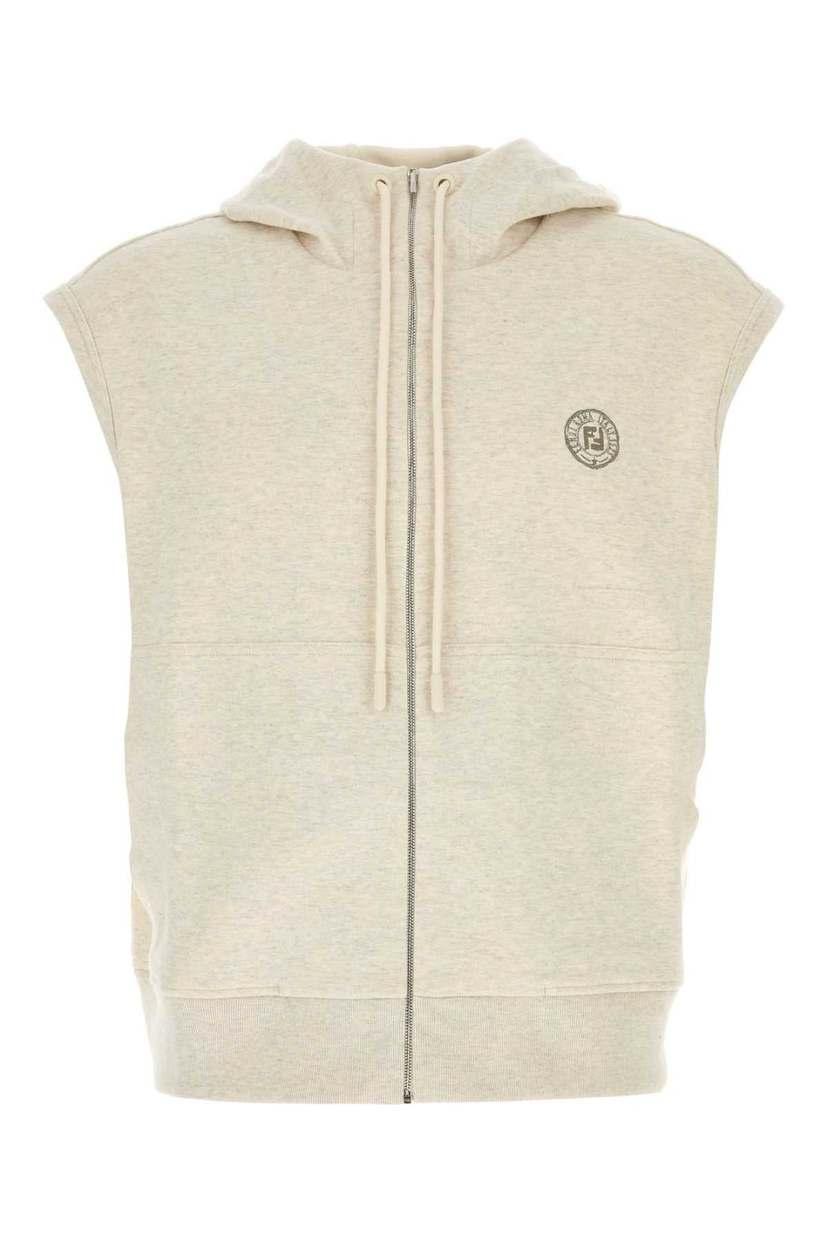 Fendi Melange Crema Stretch Sweatshirt Size US L / EU 52-54 / 3 - 1 Thumbnail