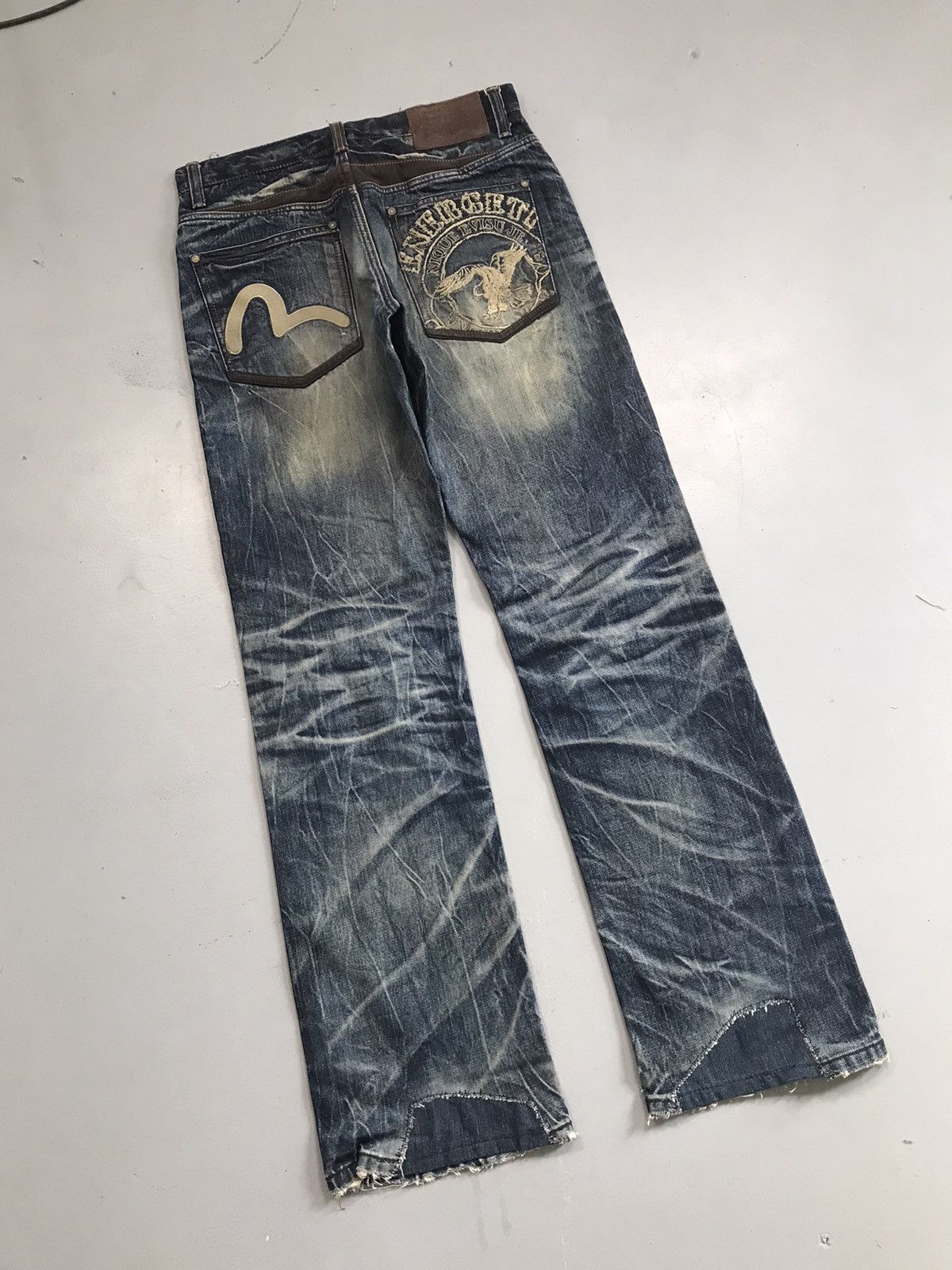 Japanese Brand Vintage Evisu inspired emboridered denim Size US 32 / EU 48 - 1 Thumbnail