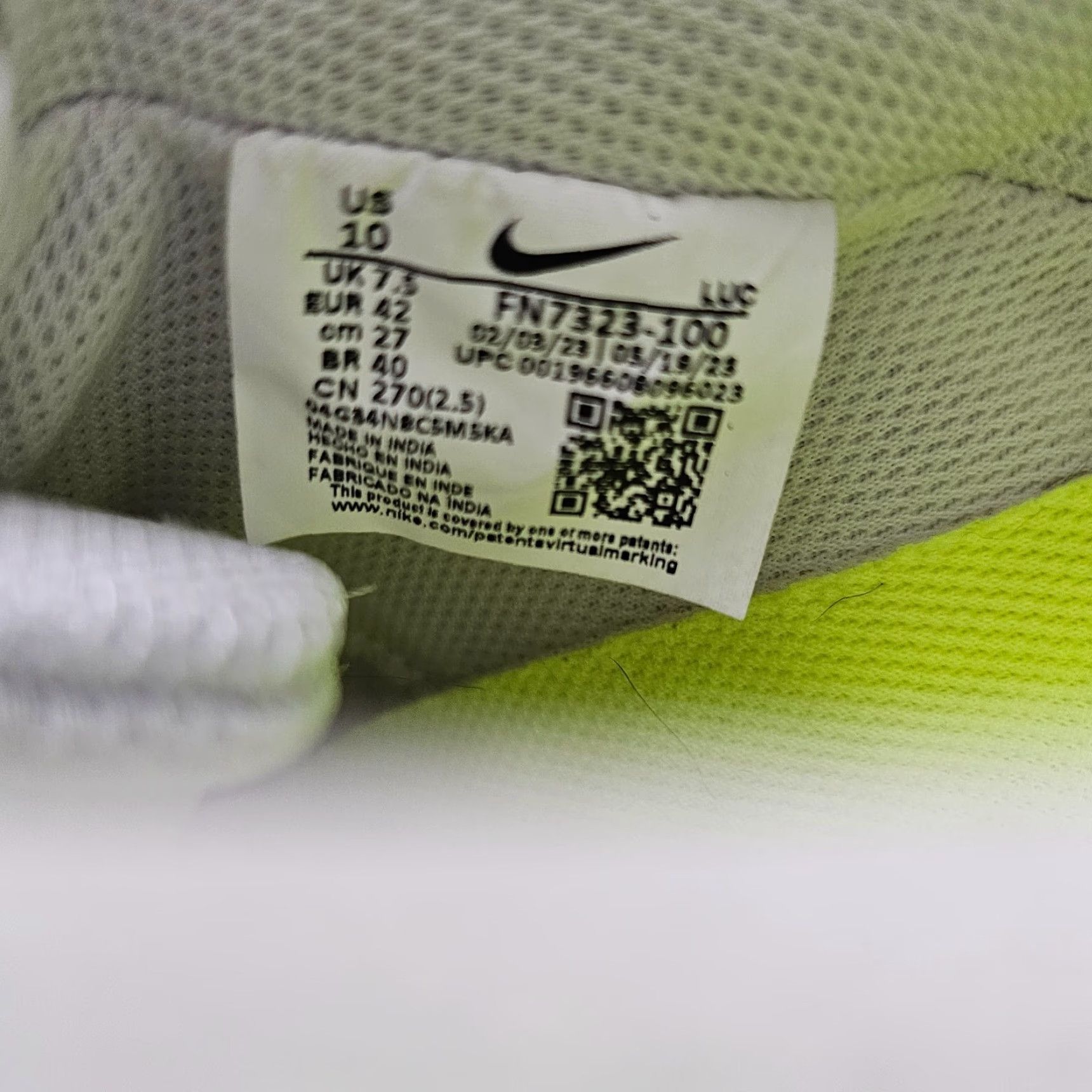 Nike Nike Court Vision LO Sneakers Womens Size 10 White Athletic Lace-Up Size US 10 / IT 40 - 6 Thumbnail