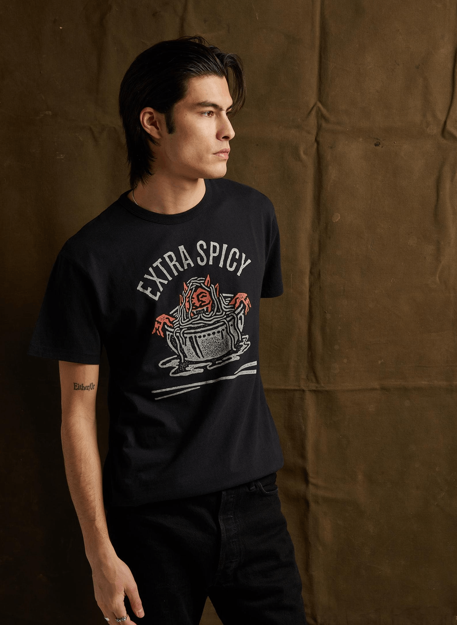 Designer × Vintage Extra Spicy Personality T-Shirt – Funny Graphic Tee Size US M / EU 48-50 / 2 - 4 Thumbnail