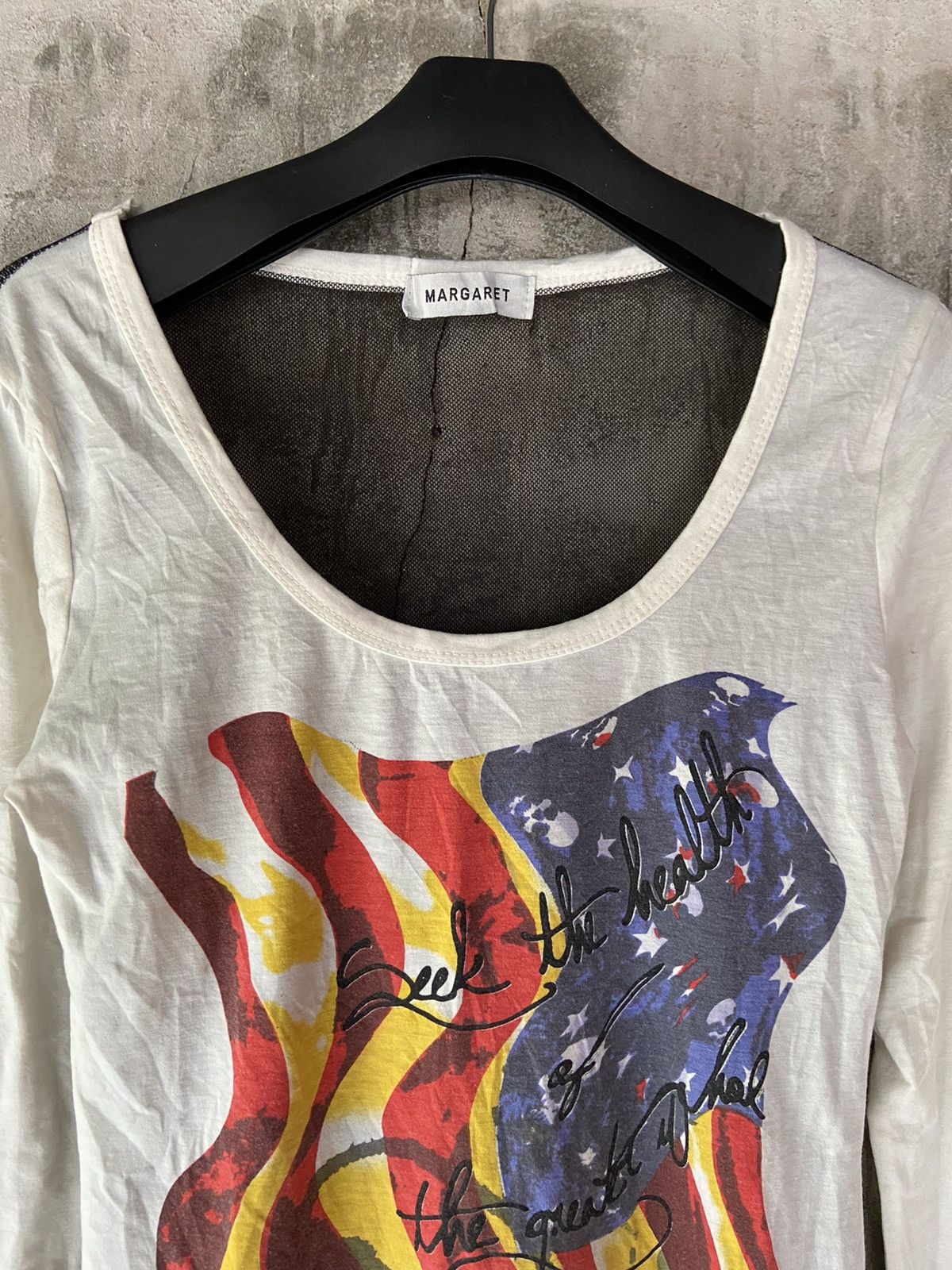 Beauty Beast × Hysteric Glamour × Japanese Brand SEEK THE HEALTH AMERICAN FLAG LONG SLEEVE Size US S / EU 44-46 / 1 - 6 Thumbnail