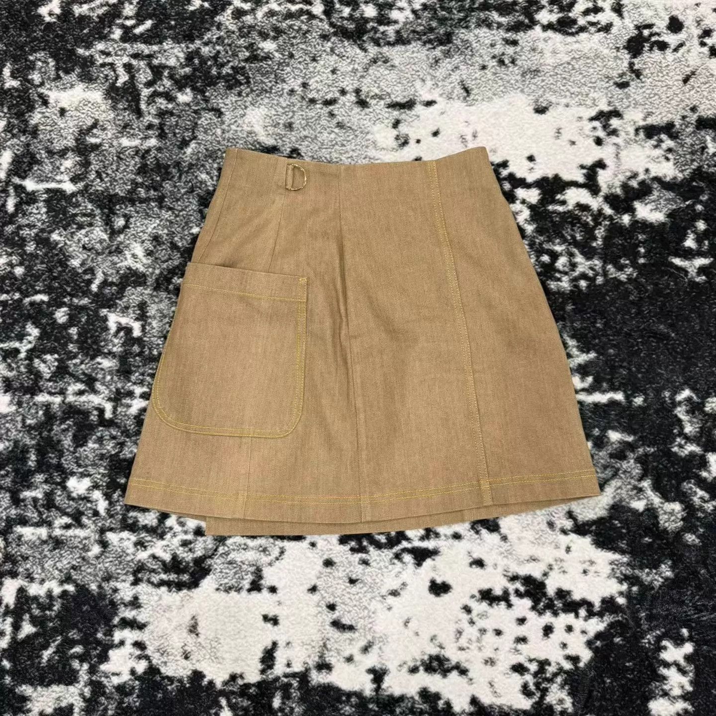 Fendi FENDI Beige Classic Women's Short Skirt 42 Size 28" / US 6 / IT 42 - 4 Thumbnail