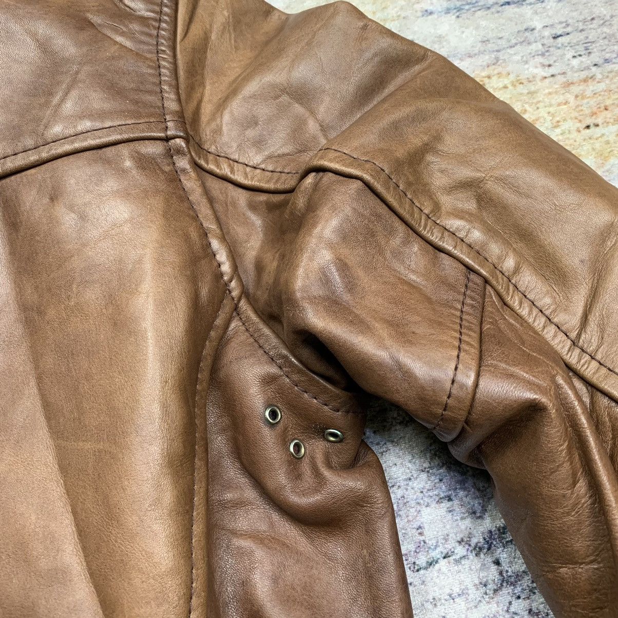 Indian Motorcycle × Kadoya × Vintage Vintage indian motorcycle single riders leather jacket Size US XS / EU 42 / 0 - 10 Thumbnail