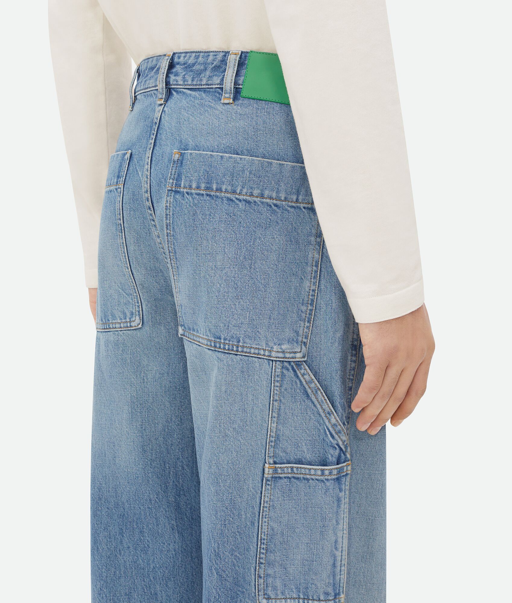 Bottega Veneta Cargo Washed Denim Jeans Size US 36 / EU 52 - 1 Thumbnail