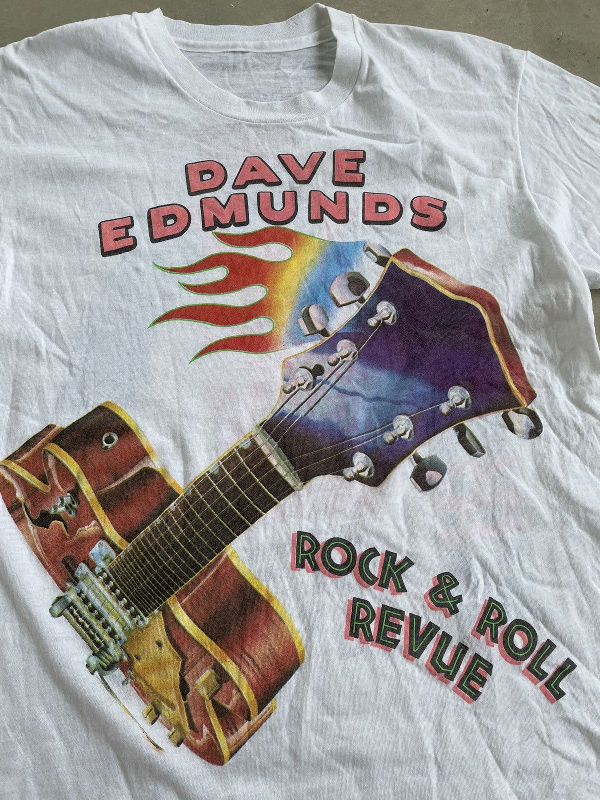 Vintage VINTAGE DAVE EDMUNDS CONCERT T SHIRT Size US M / EU 48-50 / 2 - 3 Thumbnail