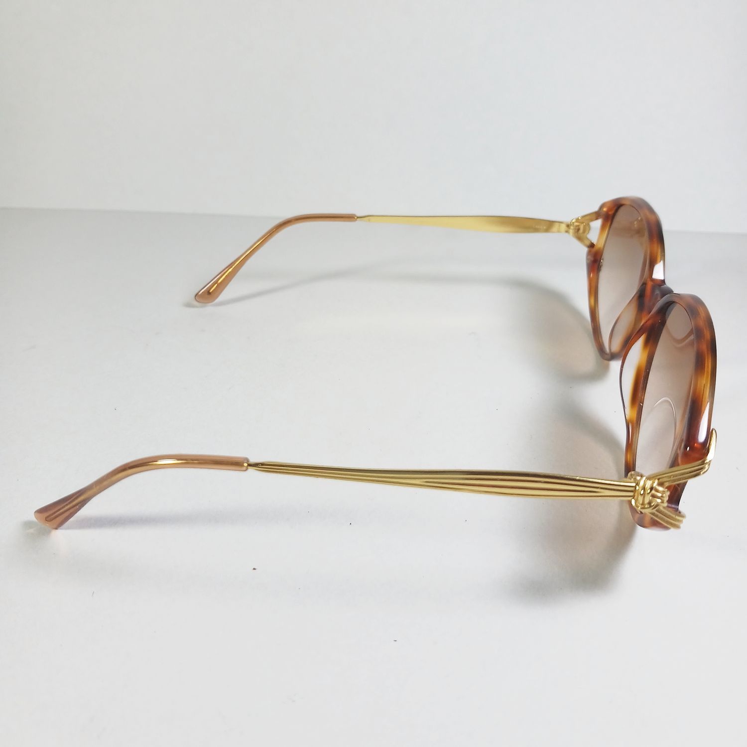 Emanuel Ungaro × Persol Emanuel Ungaro U580 Havana Brown/Gold Sunglasses Persol Made Size ONE SIZE - 5 Thumbnail