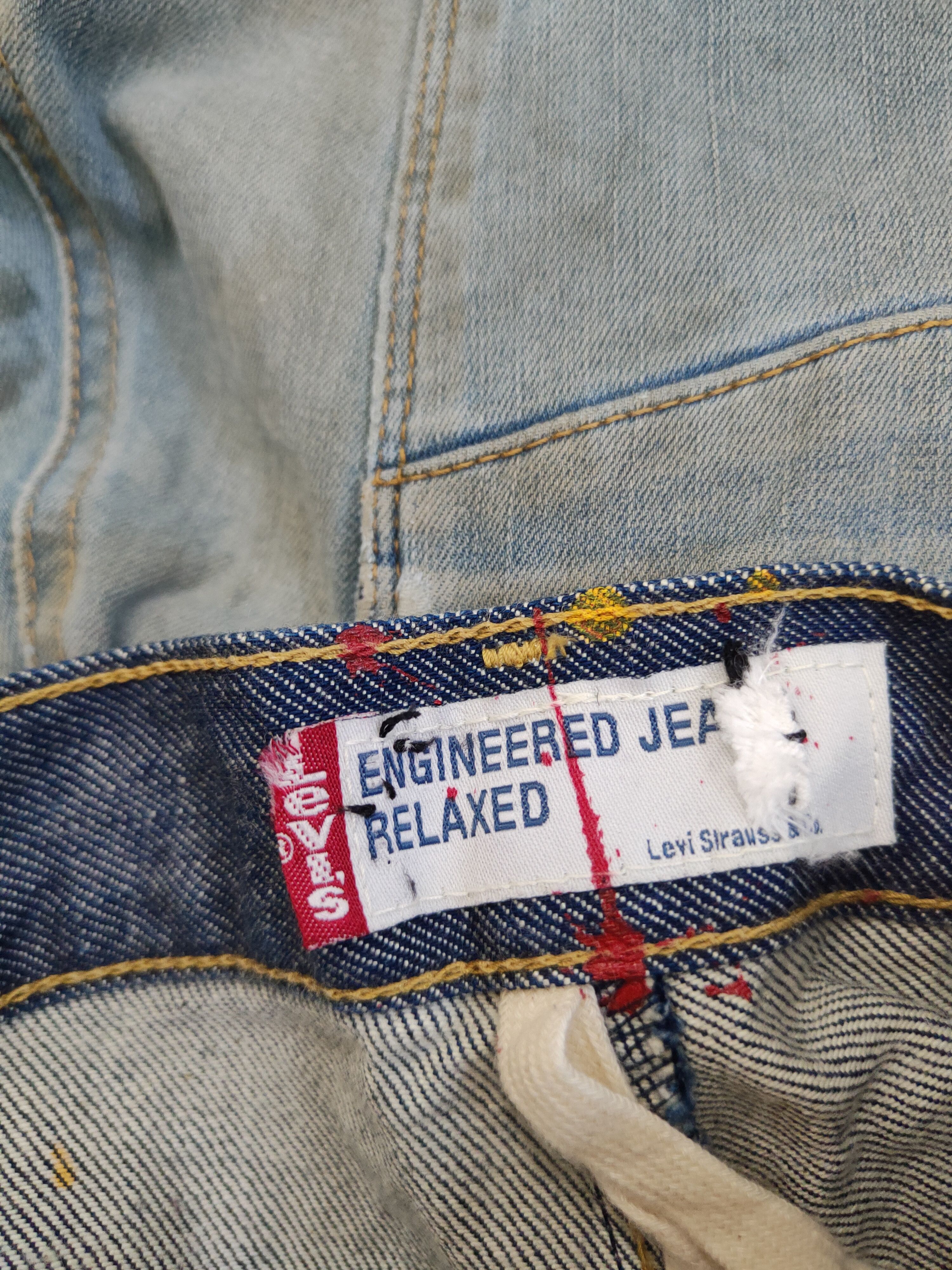Levi's Levi's Engineered painted Comisen Ripped denim Jeans #W2092 Size US 30 / EU 46 - 18 Thumbnail