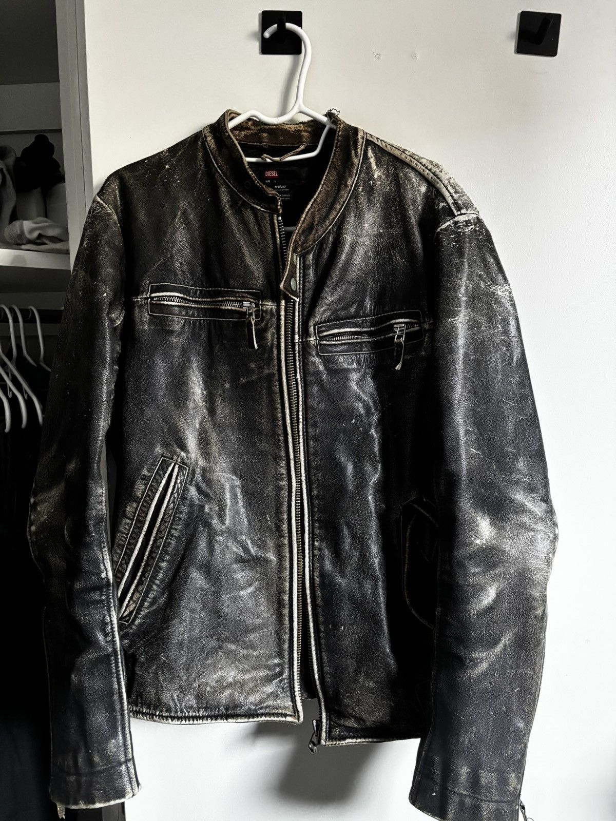 Diesel Diesel Leather Jacket Size US L / EU 52-54 / 3 - 1 Thumbnail