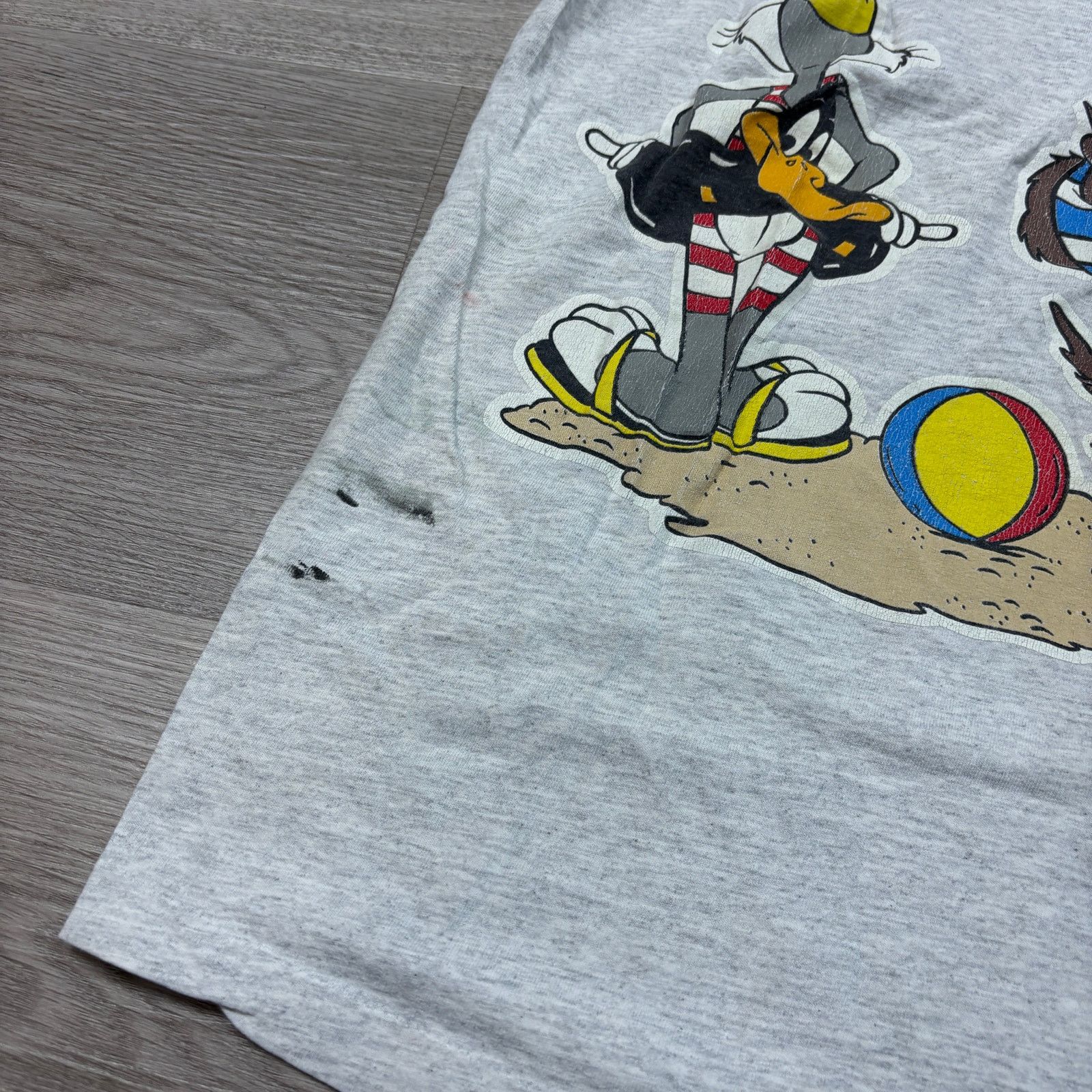 Vintage × Warner Bros VTG 90s Sun Sportswear Bugs Tazmanian Devil Beach Shirt XS Size XS / US 0-2 / IT 36-38 - 15 Thumbnail