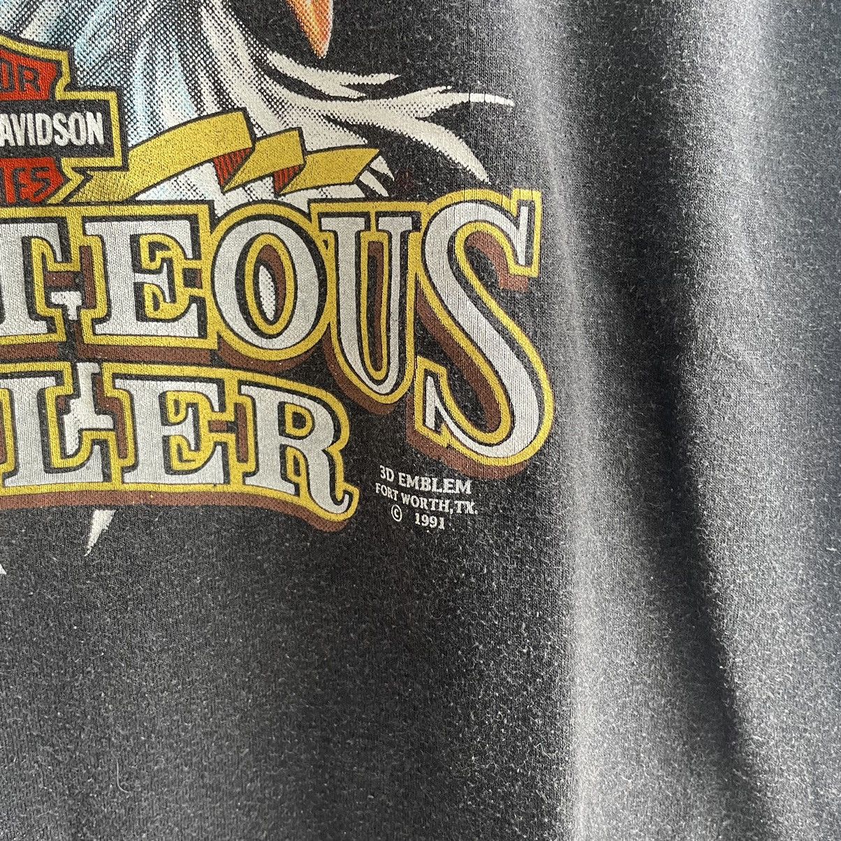 Harley Davidson × Vintage Vintage 3D Emblem harley davidson righteous ruler eagle tee Size US M / EU 48-50 / 2 - 5 Thumbnail