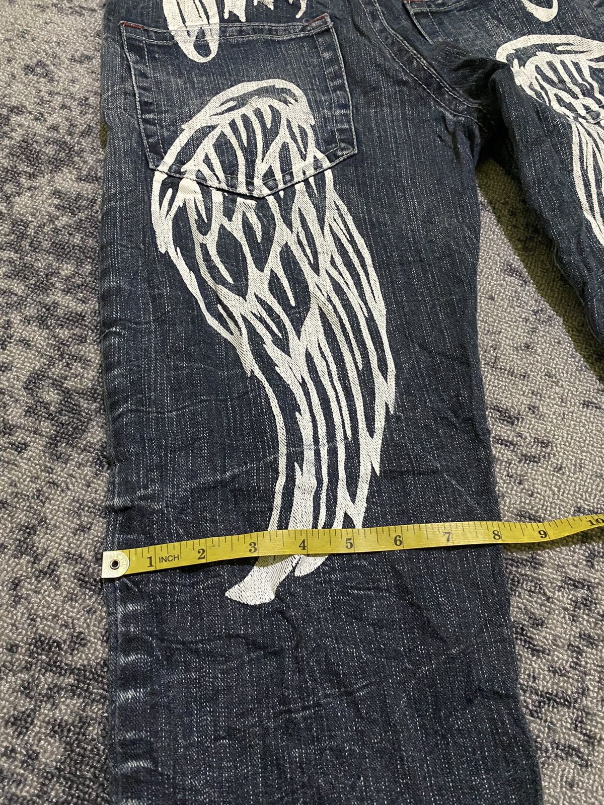 Hysteric Glamour × If Six Was Nine Y2k wings ifsixwasnine style bootcut jeans Size US 29 - 11 Thumbnail