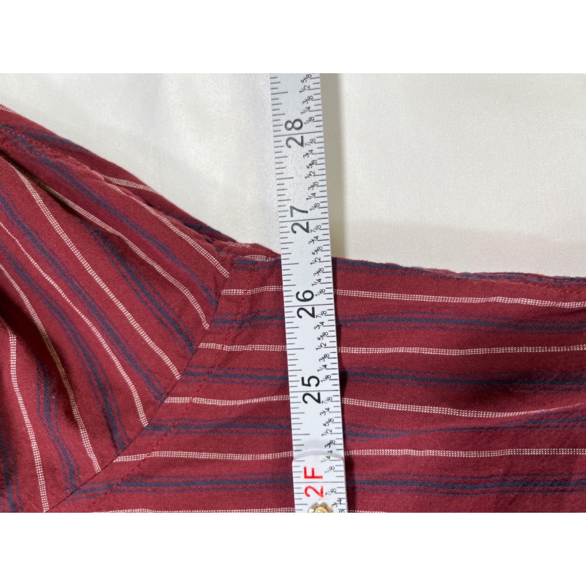 Dockers Dockers SKU 7622 Red Striped Button Up Long Sleeve Shirt Siz Size US XL / EU 56 / 4 - 4 Thumbnail