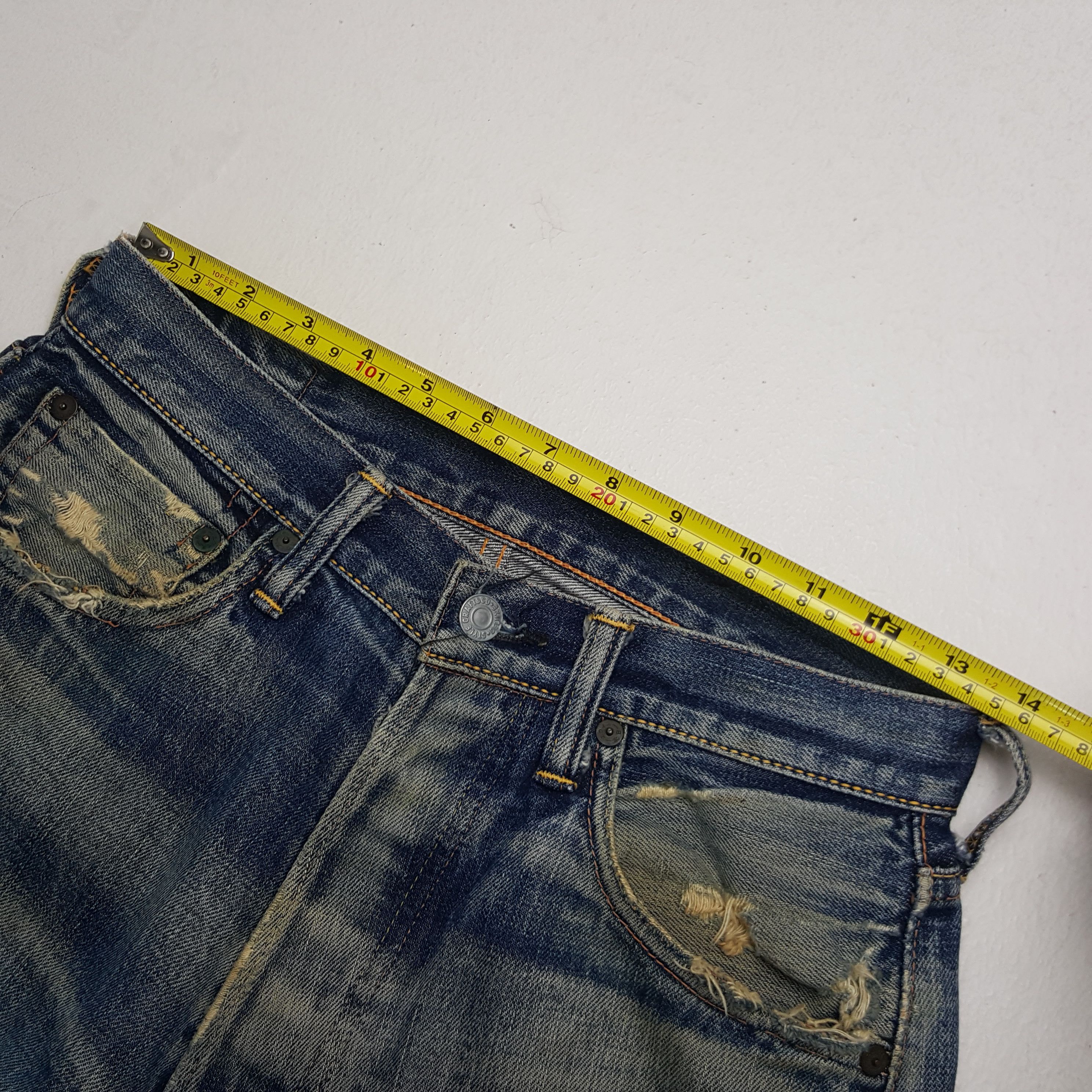 Evisu × Japanese Brand × Vintage Vintage Evisu Japanese Brand Daicock Custom Selvedge Jeans Size US 27 - 7 Thumbnail