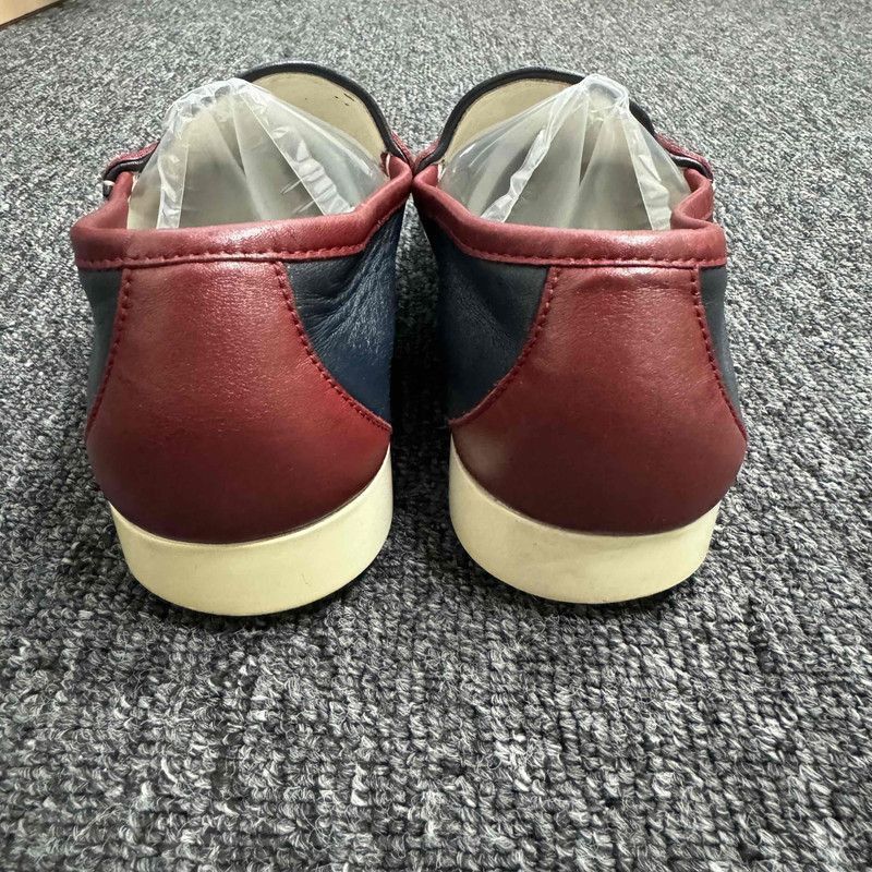 Gucci Gucci Red and White Loafers with Metal Buckle - Size US 8 / EU 41 - 3 Thumbnail