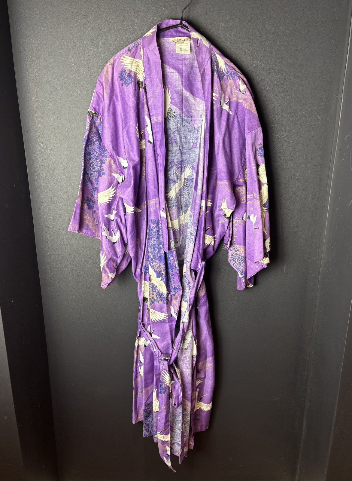 Vintage Japanese Vintage Robe Bath Sleep Kimono Made in Japan 1970s Size L / US 10 / IT 46 - 2 Thumbnail
