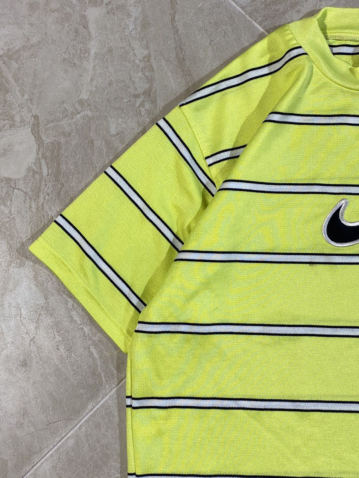 Nike × Vintage Vintage 90s Nike y2k hype deep green swoosh logo t-shirt Size US S / EU 44-46 / 1 - 5 Thumbnail