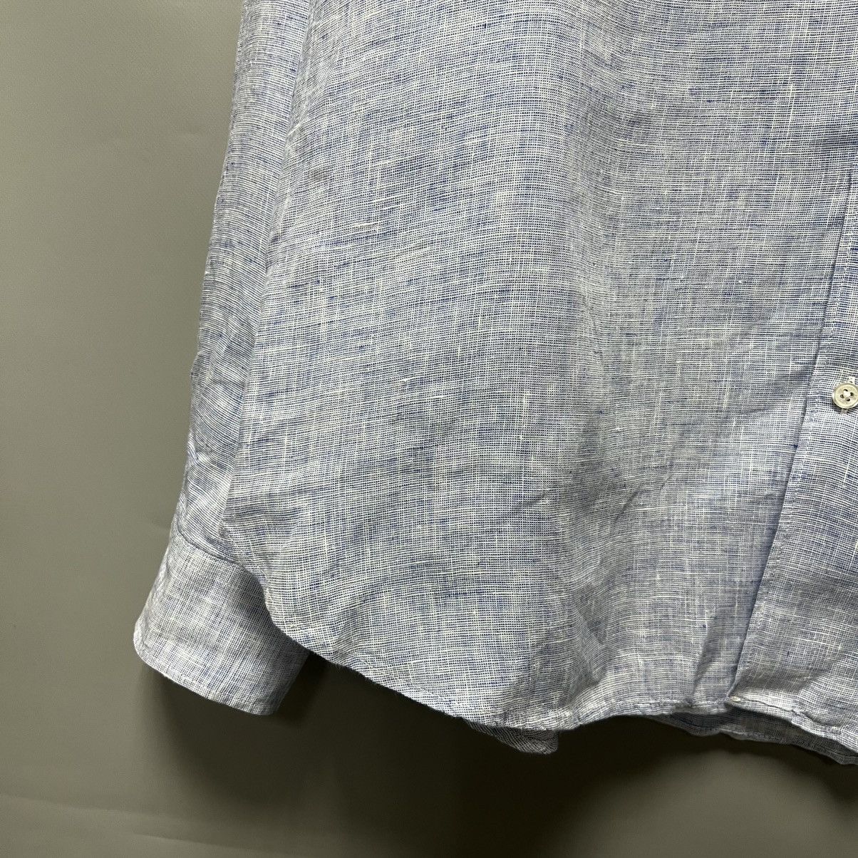 Orlebar Brown Orlebar Brown Shirt Linen Long Sleeve Button Down Size US XXL / EU 58 / 5 - 6 Thumbnail