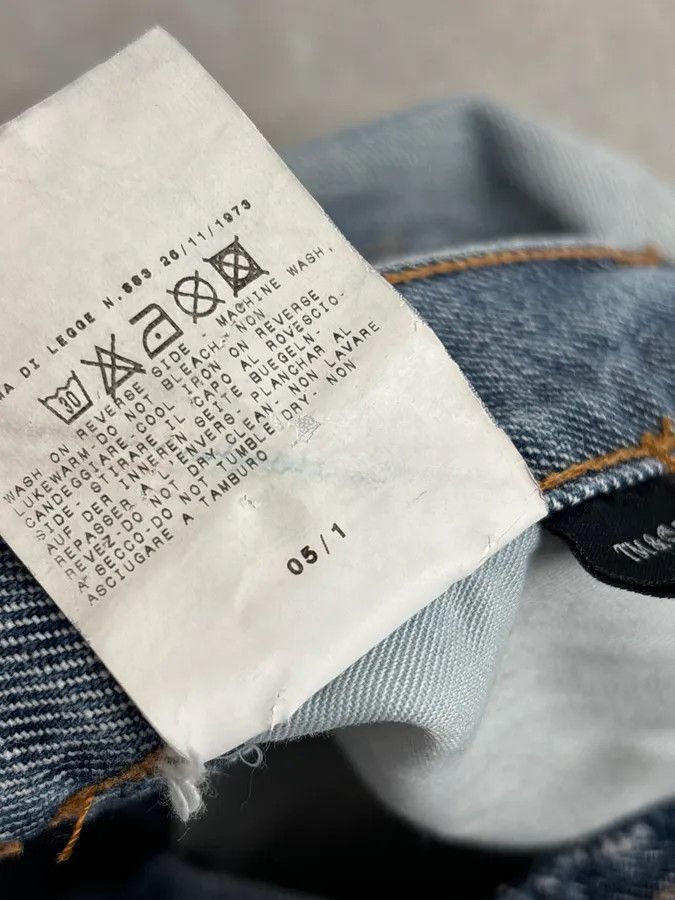 Dolce & Gabbana SS2005 Dolce & Gabbana Light Blue Denim Distressed Superman Jeans Size US 32 / EU 48 - 14 Thumbnail
