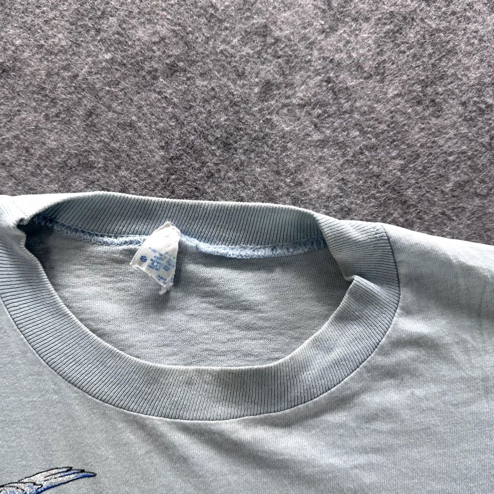 Vintage Shirt Mens M Blue Hummingbird Graphic Tee Crewneck Cotton Jersey Short Sleeve Size US M / EU 48-50 / 2 - 4 Thumbnail