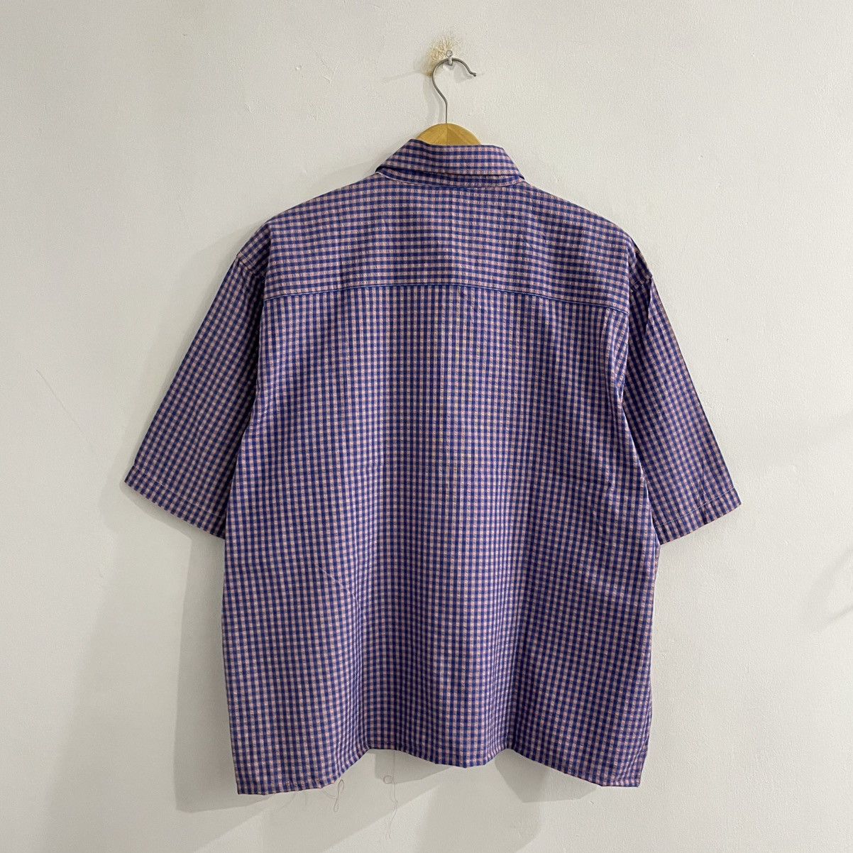 Japanese Brand × Kangol Kangol Plaid Shirt Boxy Oversized Cut - Jun25 Size US XL / EU 56 / 4 - 7 Thumbnail