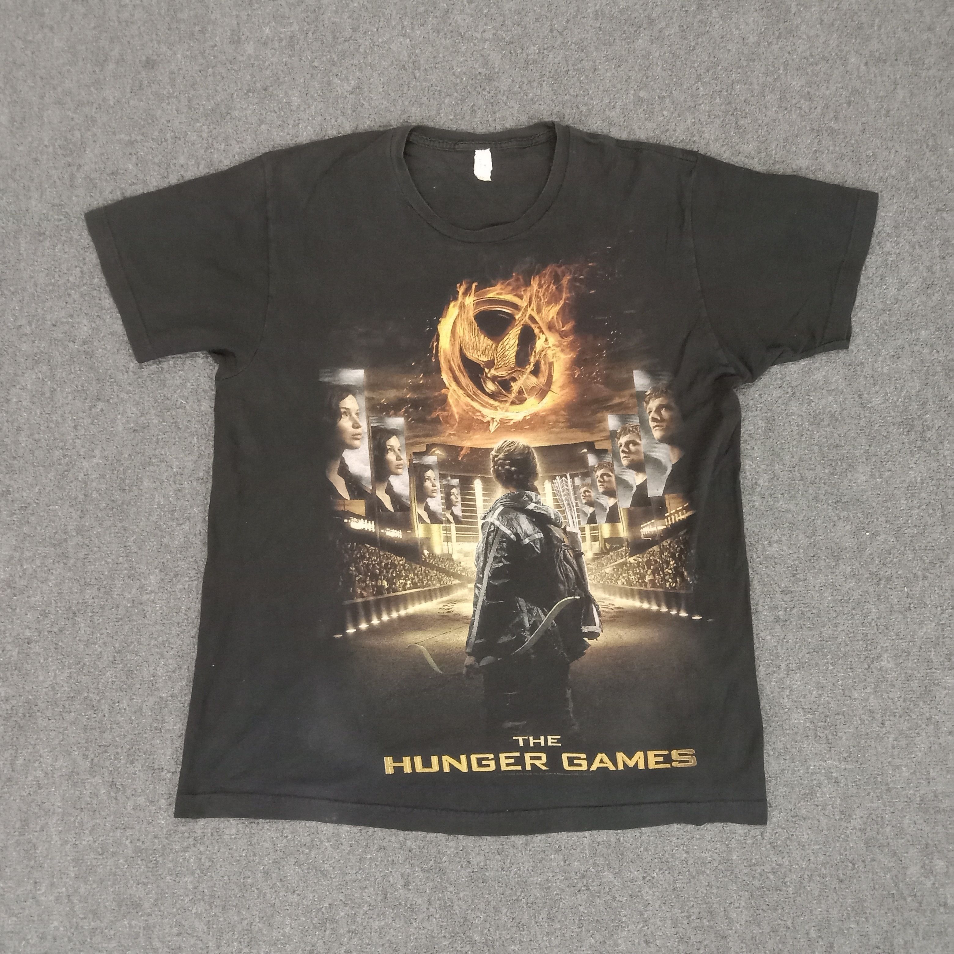 Vintage The Hunger Games American Movie Promo Tshirt Size US L / EU 52-54 / 3 - 1 Thumbnail