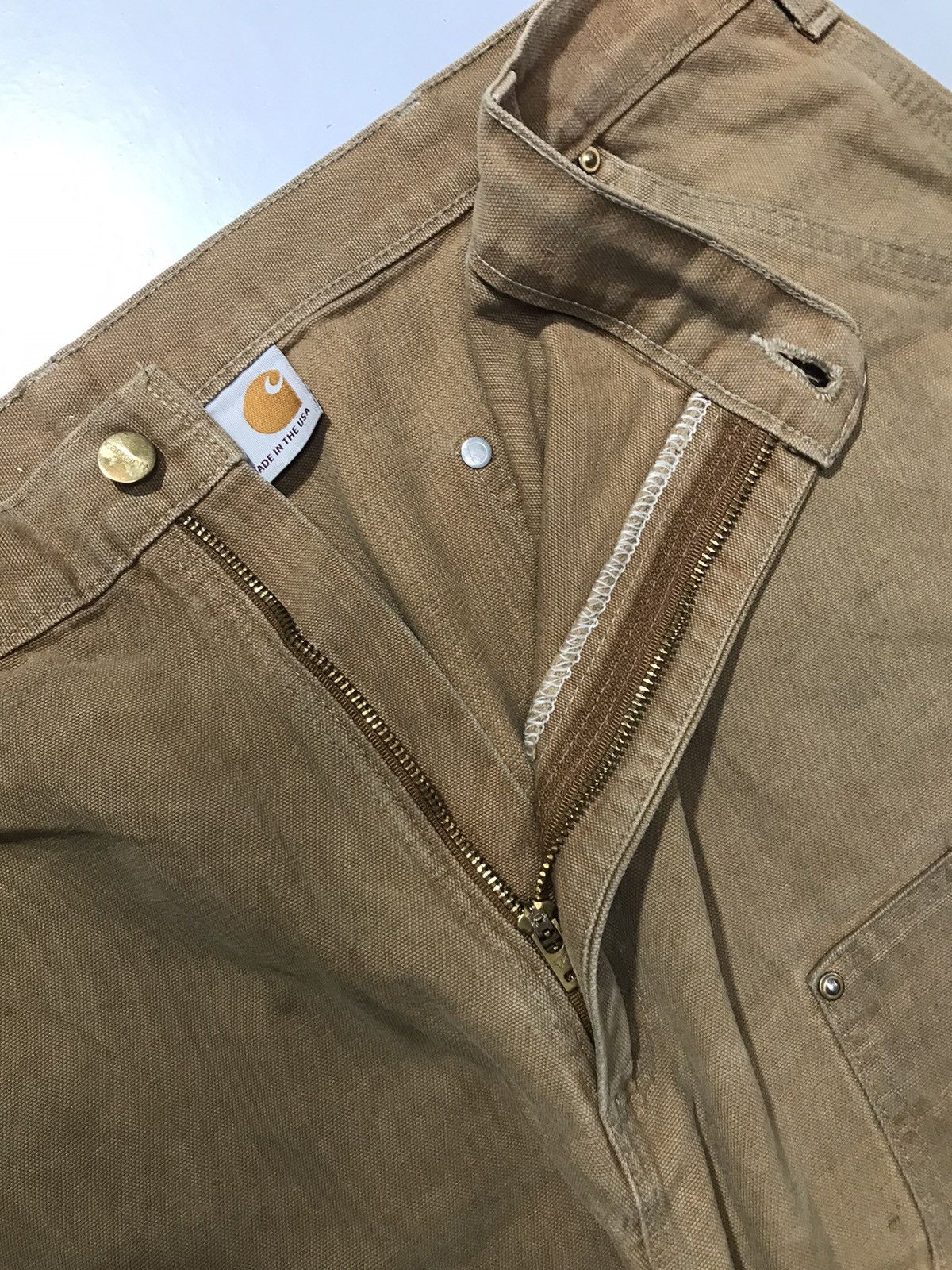 Carhartt Vintage Carhartt B01 BRN double knee dusty workwear Size US 40 / EU 56 - 6 Thumbnail