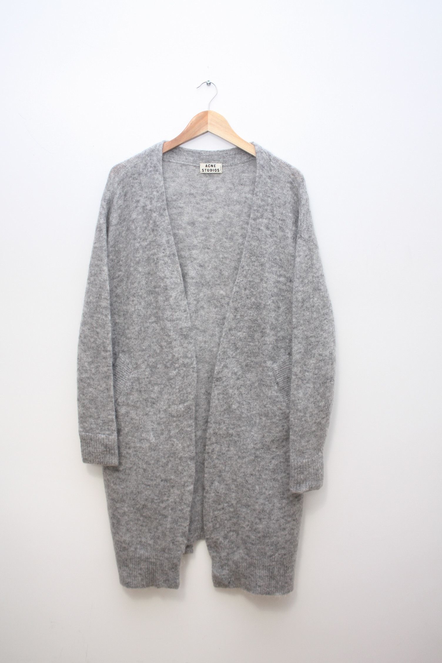 Acne Studios Acne Studios Raya Mohair PAW13 Grey Long Cardigan XS Size XS / US 0-2 / IT 36-38 - 2 Thumbnail