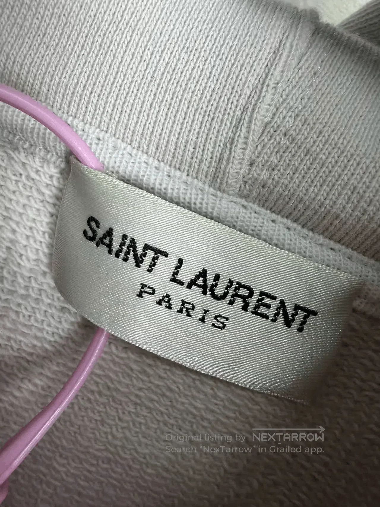 Saint Laurent Paris Saint Laurent YSL Distressed Logo Hoodie. Size US M / EU 48-50 / 2 - 2 Thumbnail