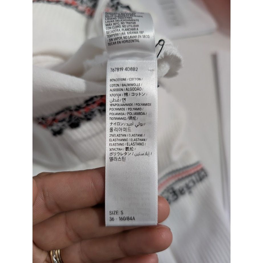 Balenciaga o1rshd1 Socks Jumper Political Tennis Socks in White Size US S / EU 44-46 / 1 - 17 Thumbnail