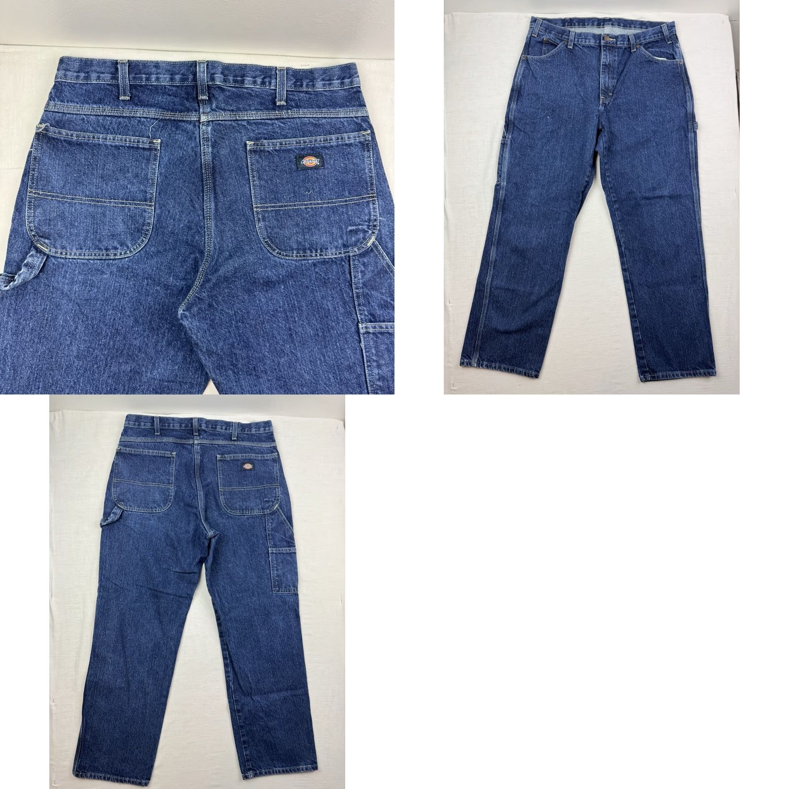 Dickies Dickies Jeans Adult 36x32 Relaxed Fit Workwear Hipster Y2K Grunge Blue USA Mens Jeans Regular Straight 36 32 Size US 36 / EU 52 - 9 Thumbnail