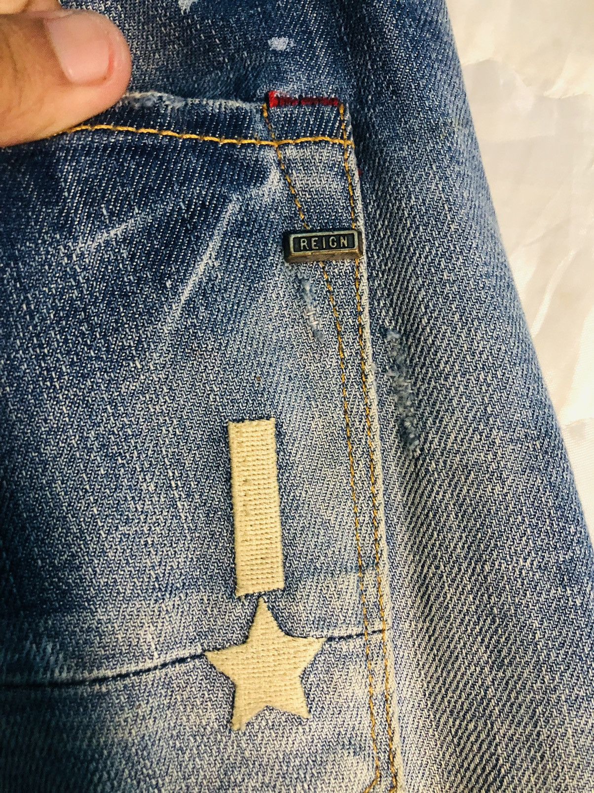 Reign + Storm × Vintage Reign Studio Distressed Denim (3) Size US 30 / EU 46 - 16 Thumbnail