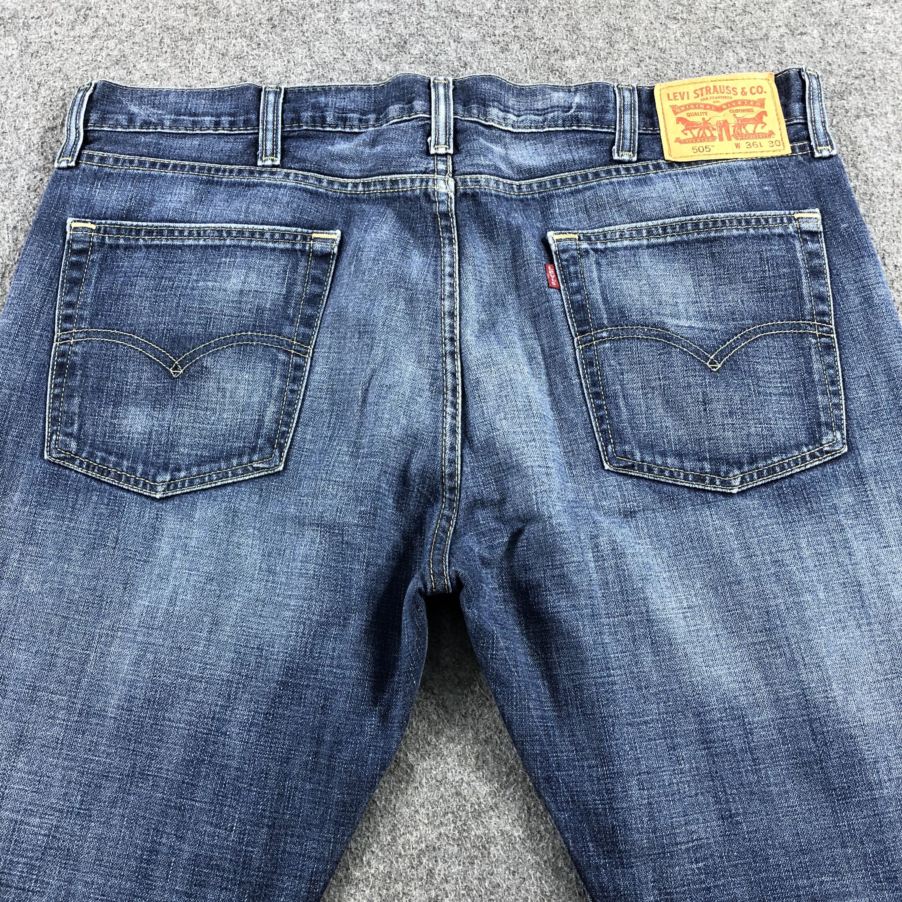 Levi's Vintage Blue Wash Levis 505 Jeans-J2072 Size US 40 / EU 56 - 4 Thumbnail