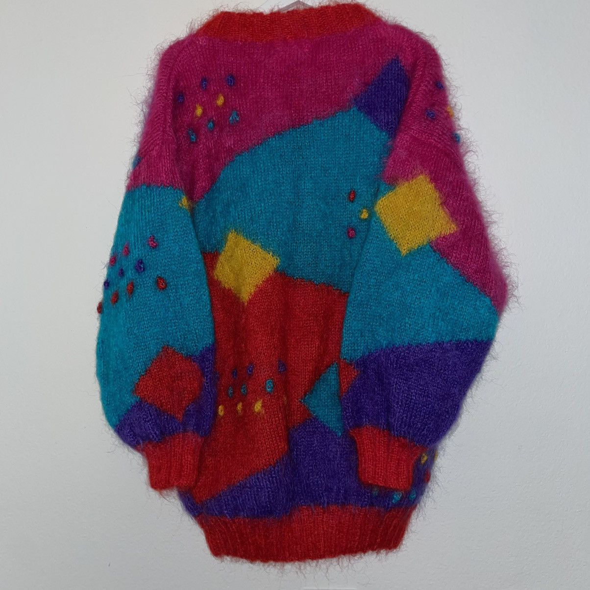 Vintage Elaine Newman Mohair Knit Yorkshire England Size XXL / US 16-18 / IT 52-54 - 7 Thumbnail