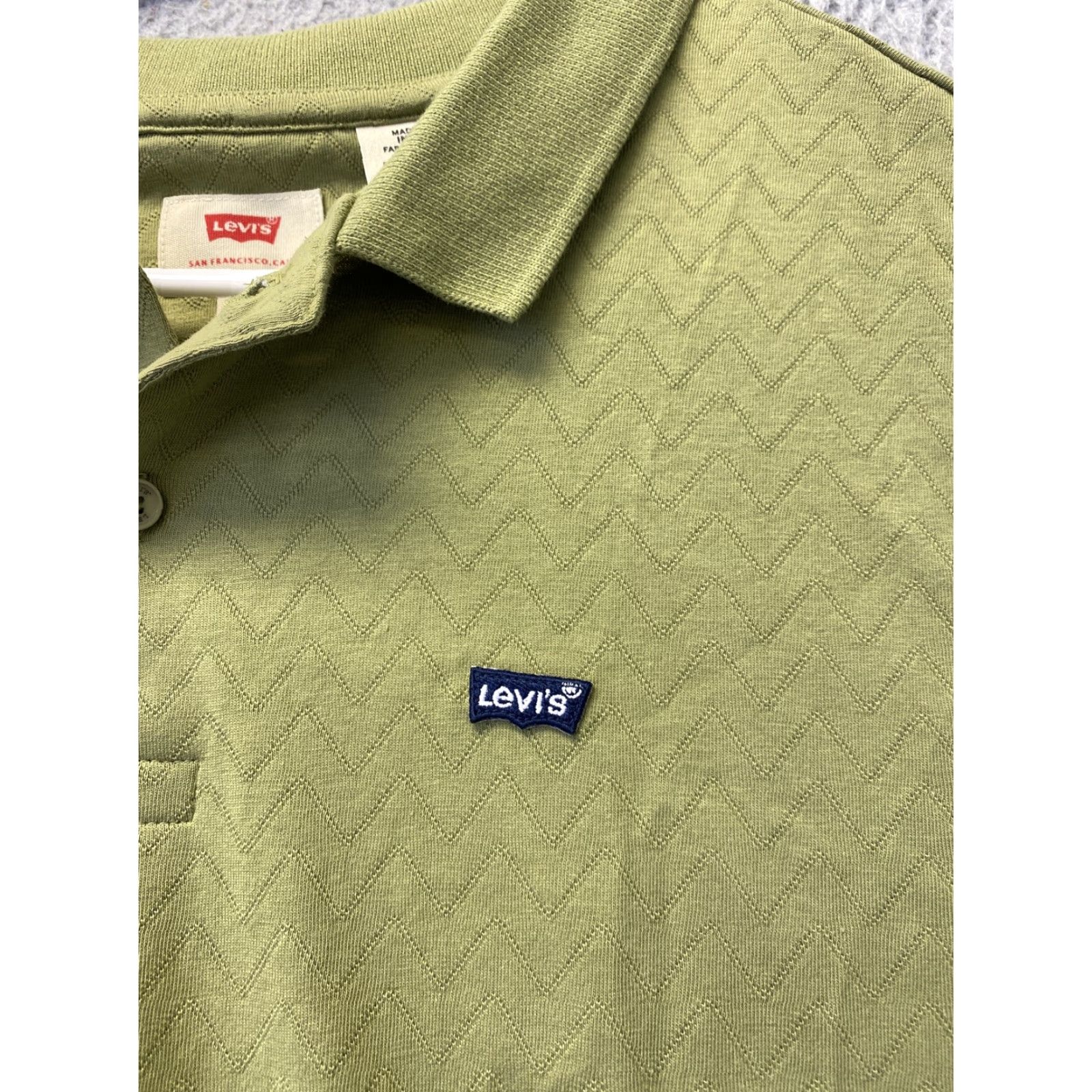 Levi's Levi's Polo Shirt Adult L Green Casual Short Sleeve Mens Casual /111-39 Size US L / EU 52-54 / 3 - 2 Thumbnail