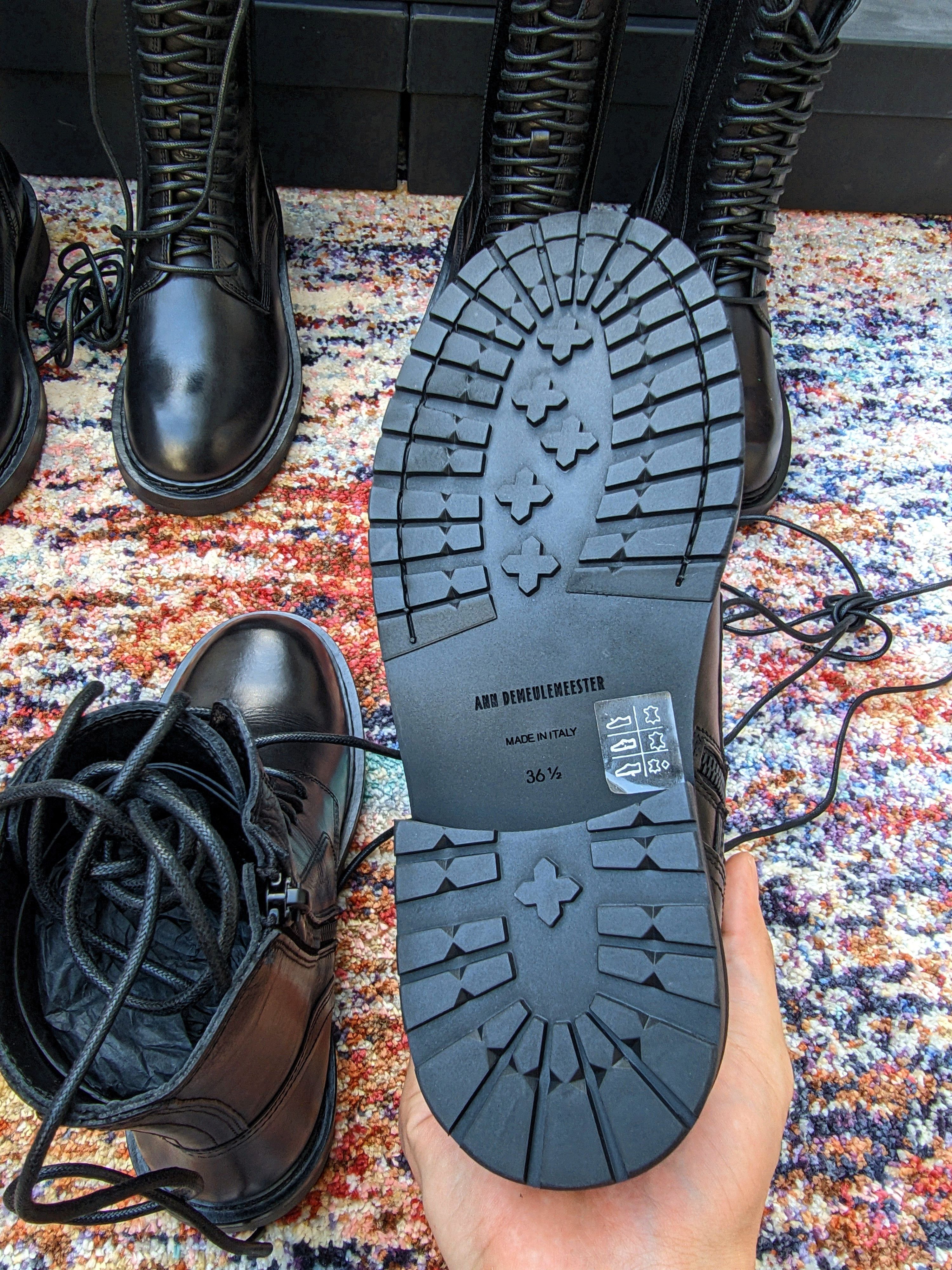 Ann Demeulemeester Ann Demeulemeester leather boots Size US 5 / IT 35 - 7 Thumbnail