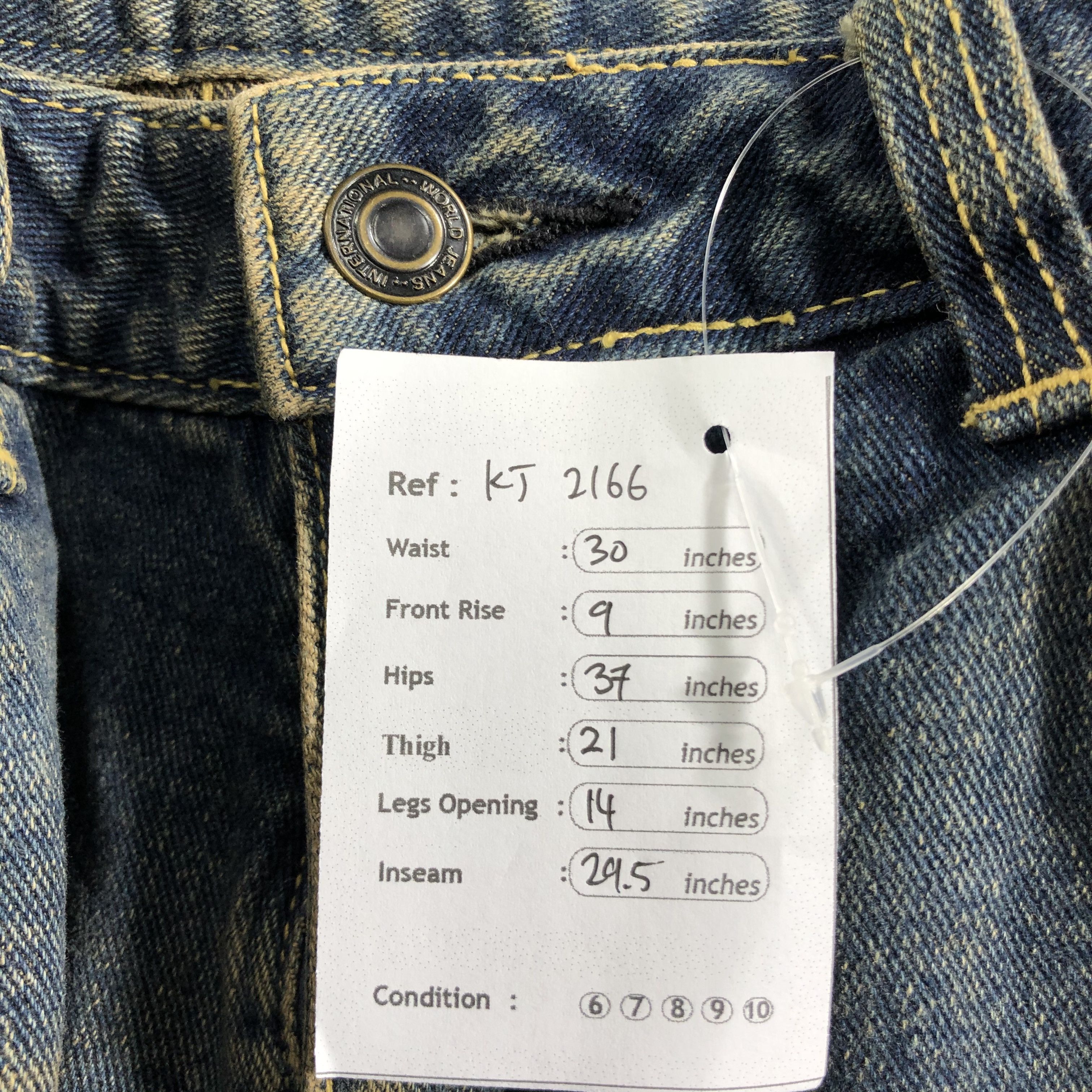 Japanese Brand Vintage Japanese Brand Faded Cargo Jeans KJ2166 Size US 30 / EU 46 - 9 Thumbnail