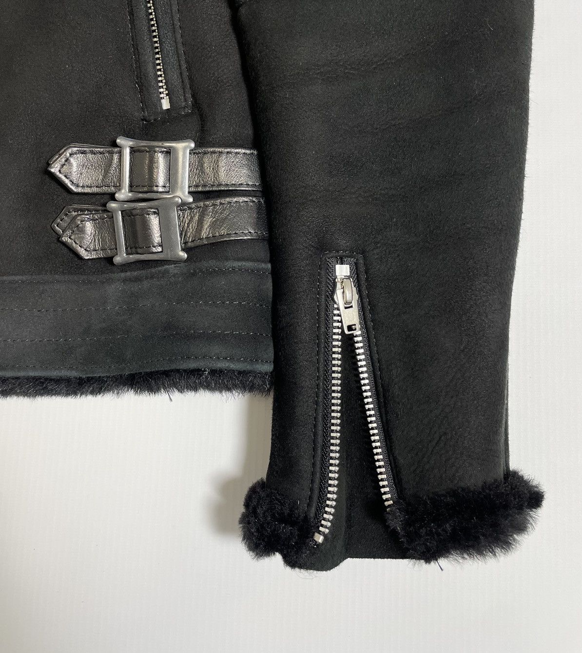 Undercover Black Suede + Shearling Biker Jacket Size US S / EU 44-46 / 1 - 9 Thumbnail