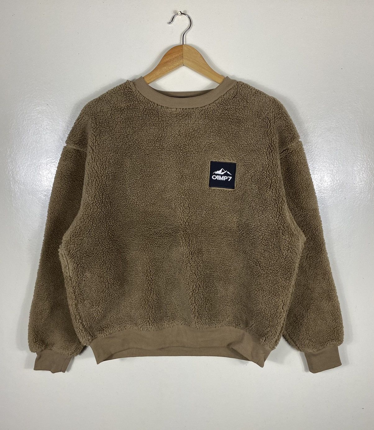 Japanese Brand Camp7 Big Logo Sherpa Sweatshirt Size US S / EU 44-46 / 1 - 3 Thumbnail