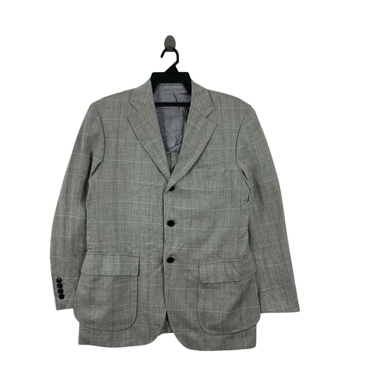 Lanvin Vintage LANVIN COLLECTION HERRINGBONE Pattern 3 Button Size 46R - 4 Thumbnail