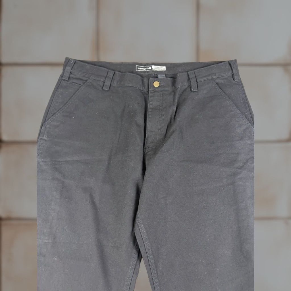 Carhartt Carhartt Pants Men’s 40x30 Black Rugged Flex Duck Canvas Relaxed Fit Workwear Carpenter Straight Inseam 30 in Logo Button Mens Size US 40 / EU 56 - 1 Thumbnail