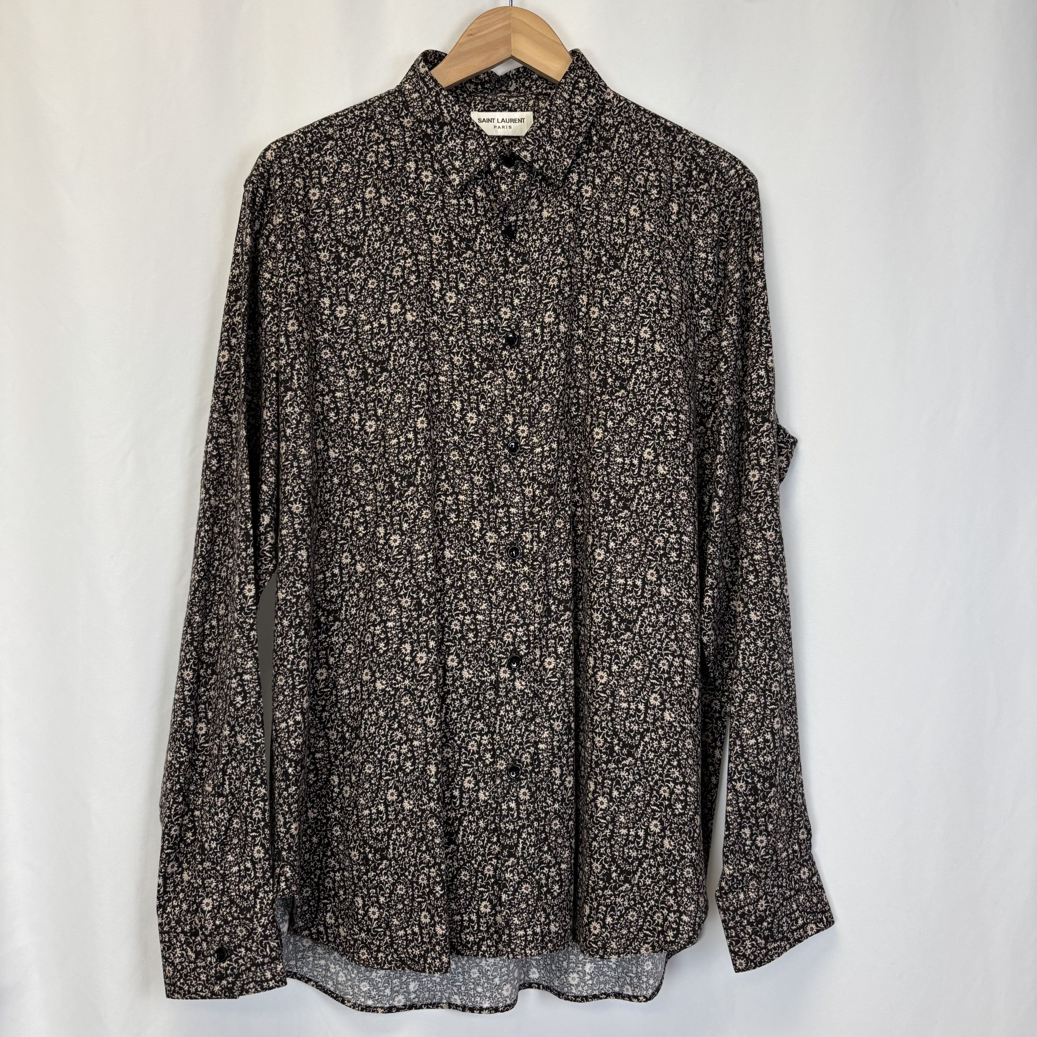 Saint Laurent Paris Saint Laurent Floral Shirt Size US XL / EU 56 / 4 - 1 Thumbnail